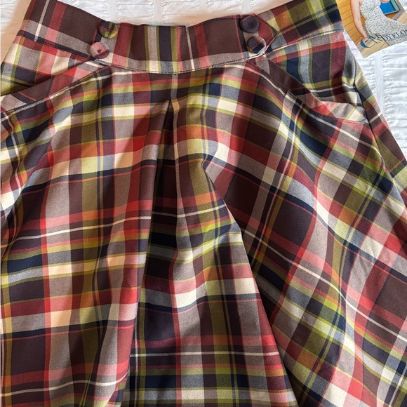 Miss Candyfloss Plaid Swing Skirt - Picture 8 of 12